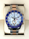 2018 Rolex Yacht-Master II 44mm 116681 Two-Tone White Dial