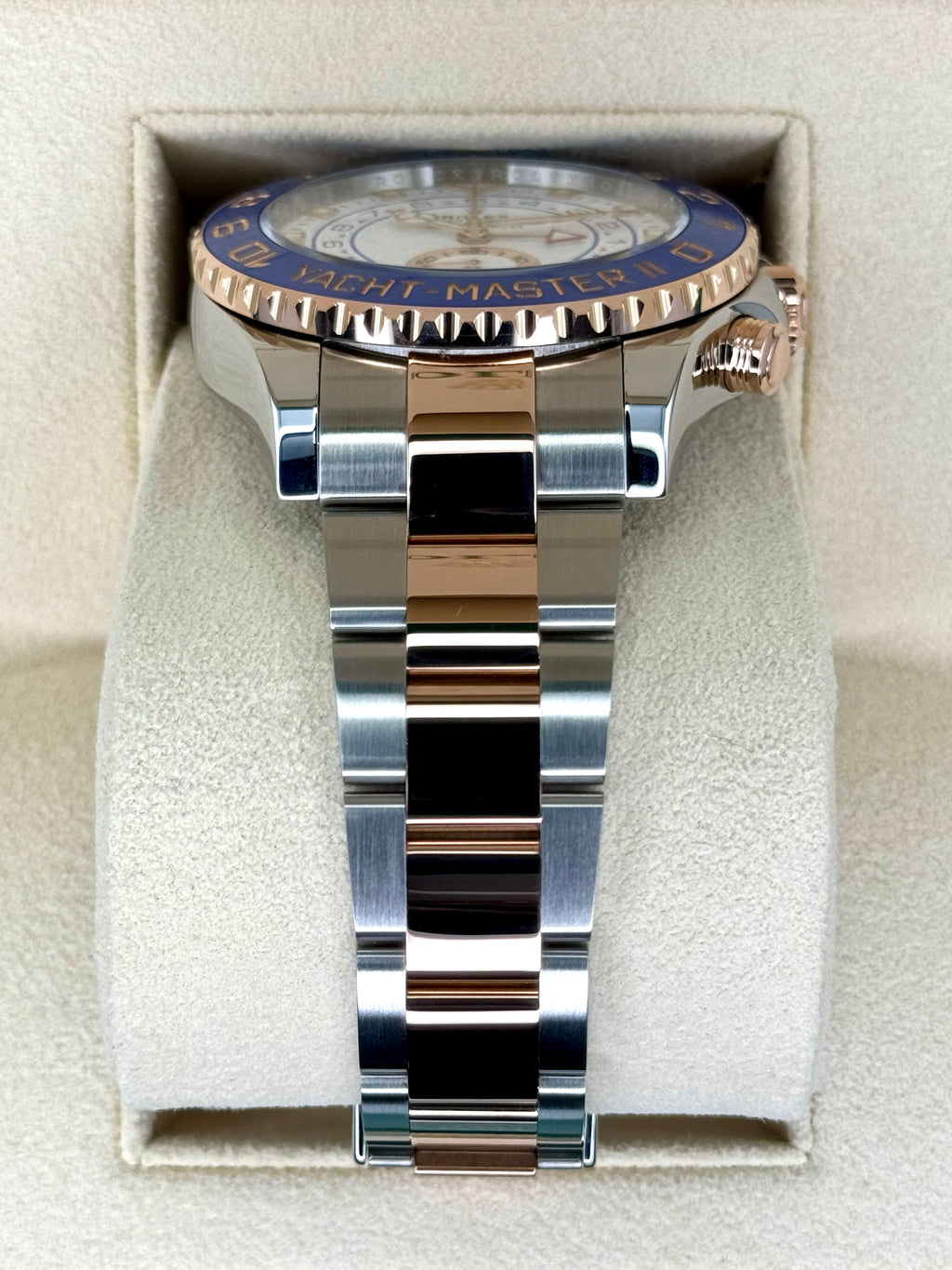 2018 Rolex Yacht-Master II 44mm 116681 Two-Tone White Dial