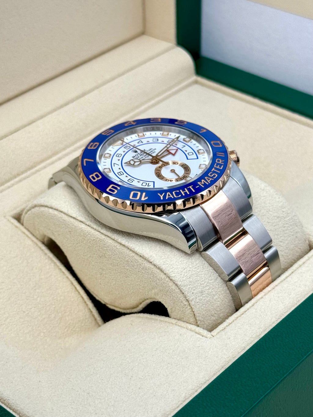 2018 Rolex Yacht-Master II 44mm 116681 Two-Tone White Dial
