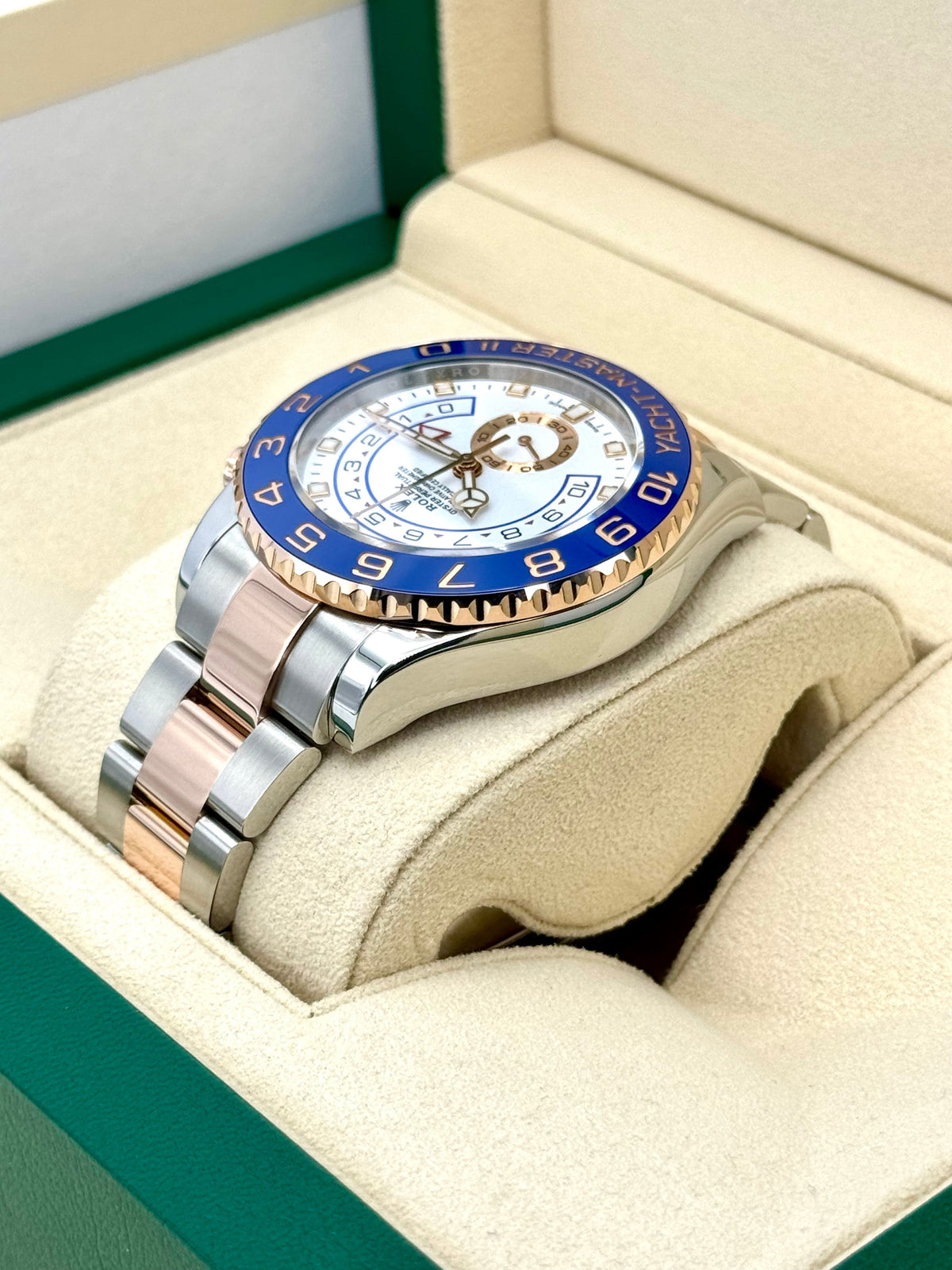 2018 Rolex Yacht-Master II 44mm 116681 Two-Tone White Dial