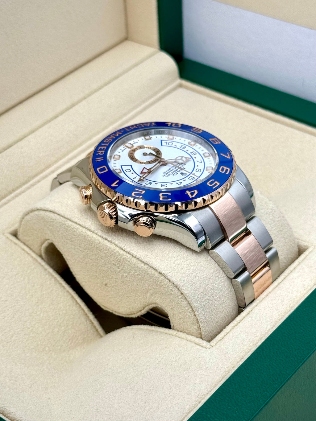 2018 Rolex Yacht-Master II 44mm 116681 Two-Tone White Dial