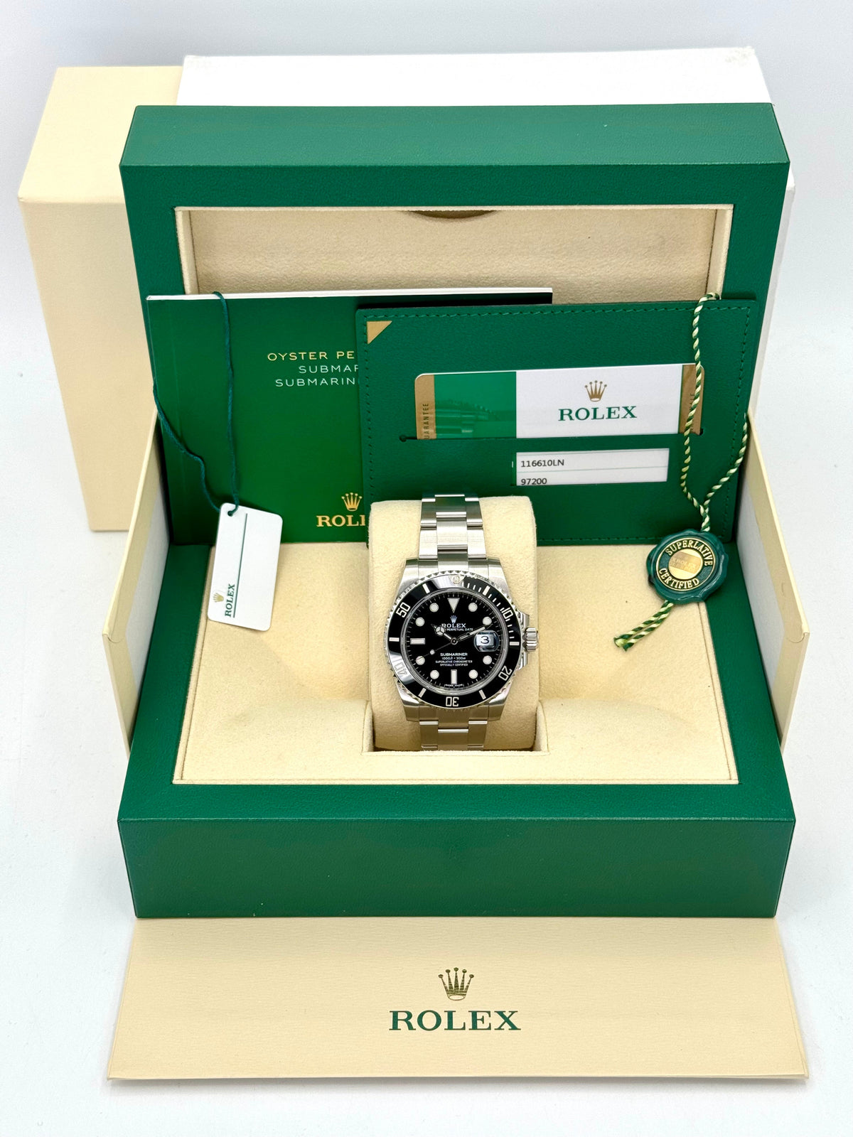 2018 Rolex Submariner 40mm 116610LN Stainless Steel Black Dial