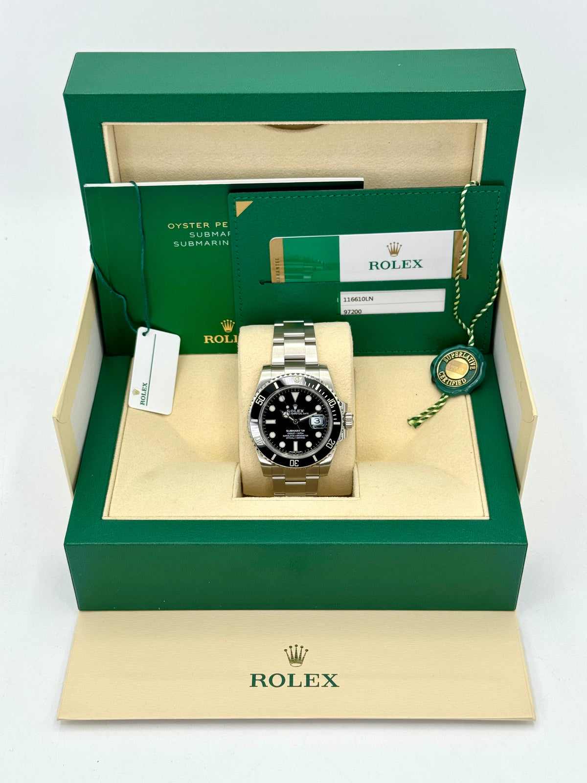 2018 Rolex Submariner 40mm 116610LN Stainless Steel Black Dial