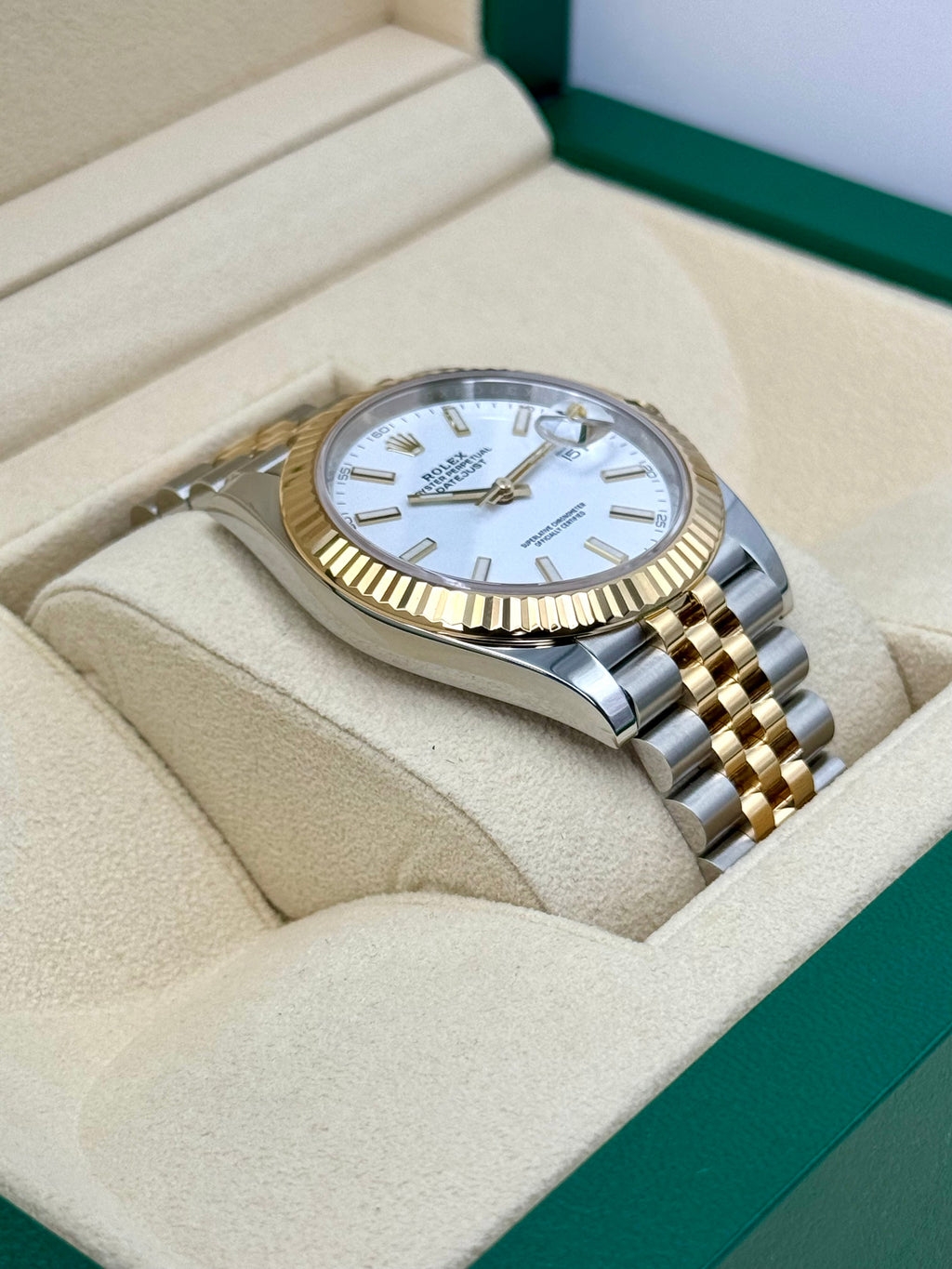 2023 Rolex Datejust 41mm 126333 Two-Tone Jubilee White Dial