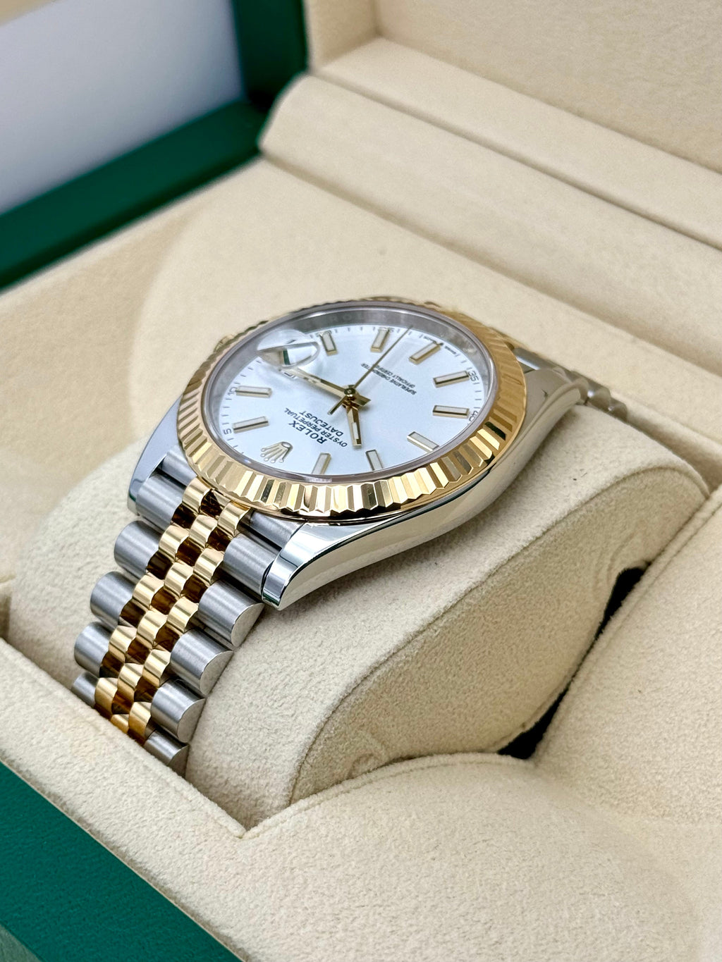 2023 Rolex Datejust 41mm 126333 Two-Tone Jubilee White Dial