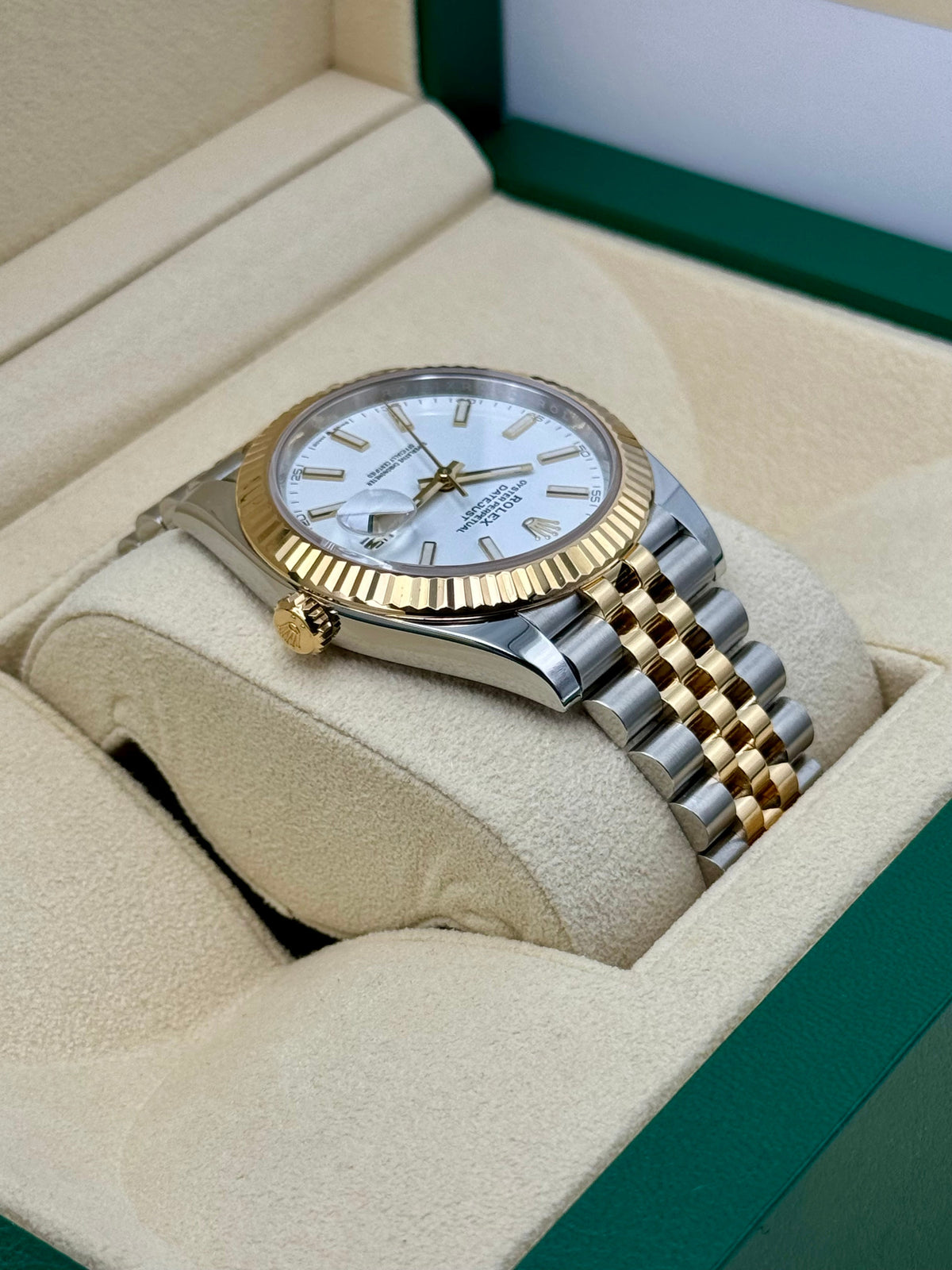 2023 Rolex Datejust 41mm 126333 Two-Tone Jubilee White Dial