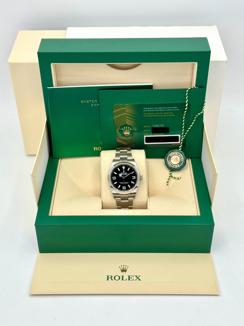NEW 2026 Rolex Explorer 36mm 124270 Stainless Steel Black Dial