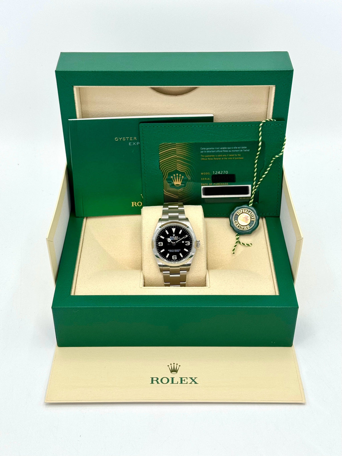 NEW 2026 Rolex Explorer 36mm 124270 Stainless Steel Black Dial
