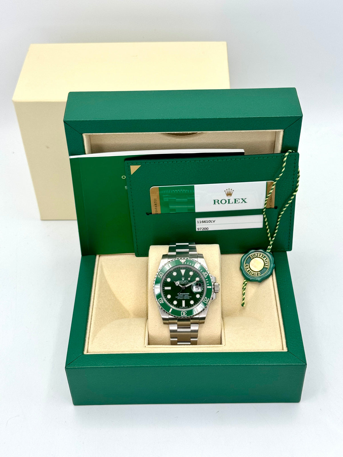 2017 Rolex Submariner "Hulk" 40mm 116610LV Green Dial