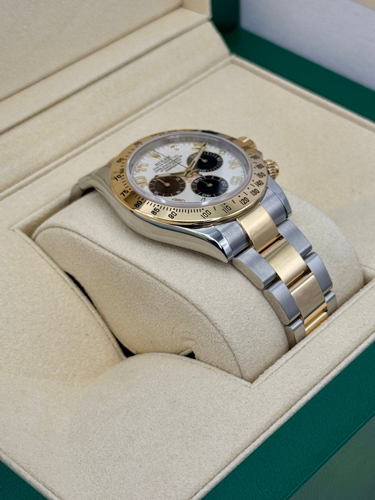 2016 Rolex Daytona 40mm 116523 White Panda Arabic Racing Dial