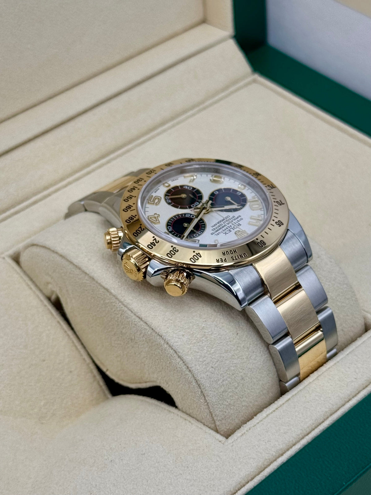 2016 Rolex Daytona 40mm 116523 White Panda Arabic Racing Dial