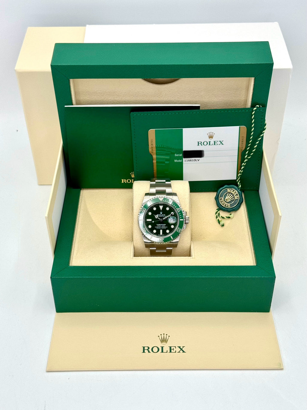 2019 Rolex Submariner "Hulk" 40mm 116610LV Green Dial