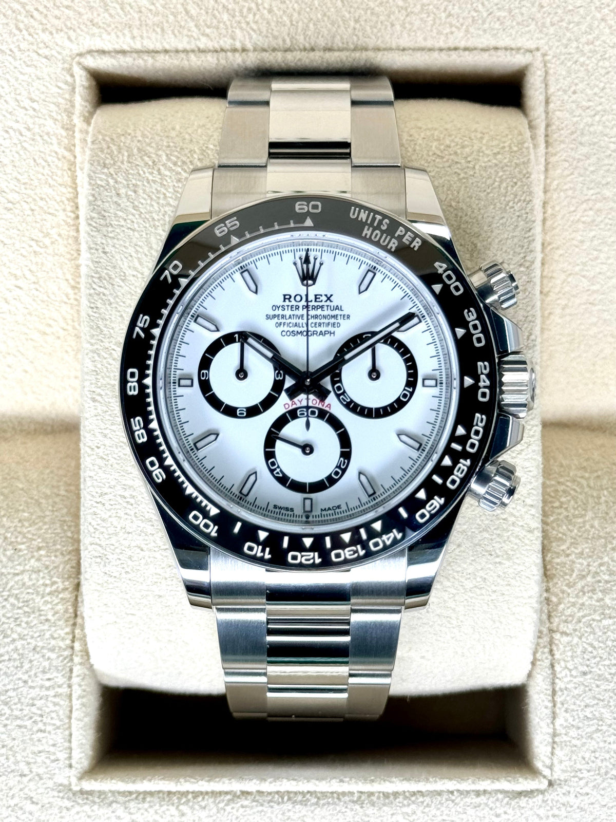 NEW 2024 Rolex Daytona 40mm 126500LN Stainless Steel Panda Dial