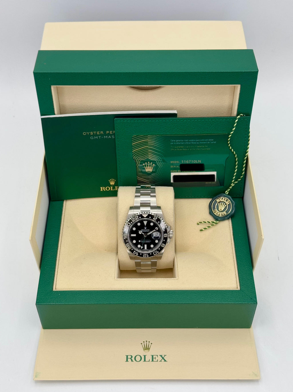 NEW OLD STOCK 2020 Rolex GMT-Master II 40mm 116710LN Black Dial