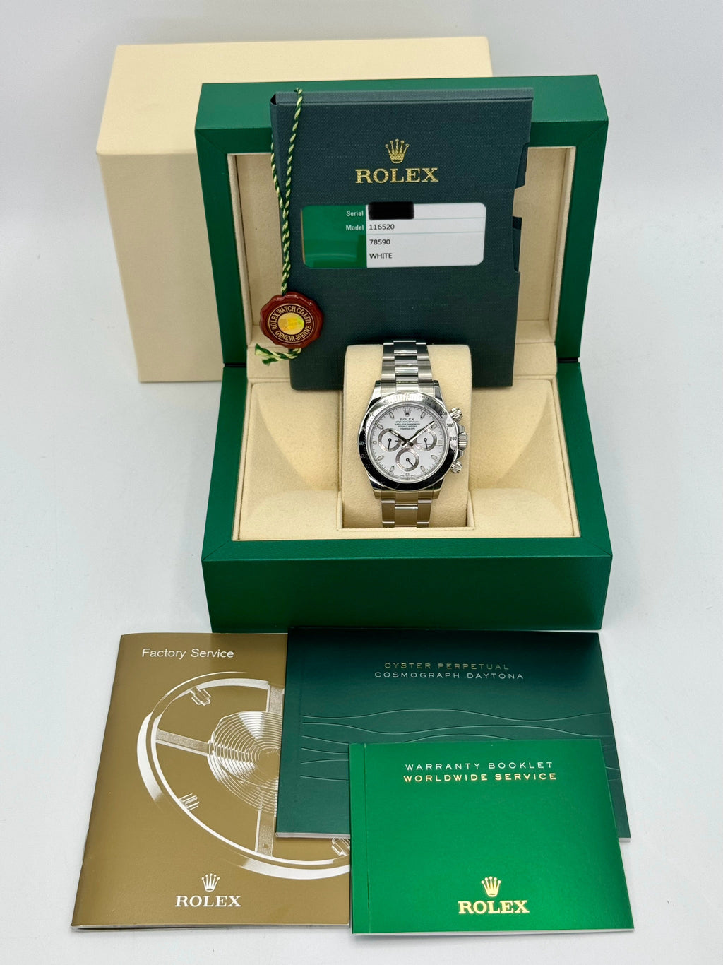 2015 Rolex Daytona 40mm 116520 Stainless Steel White APH Dial