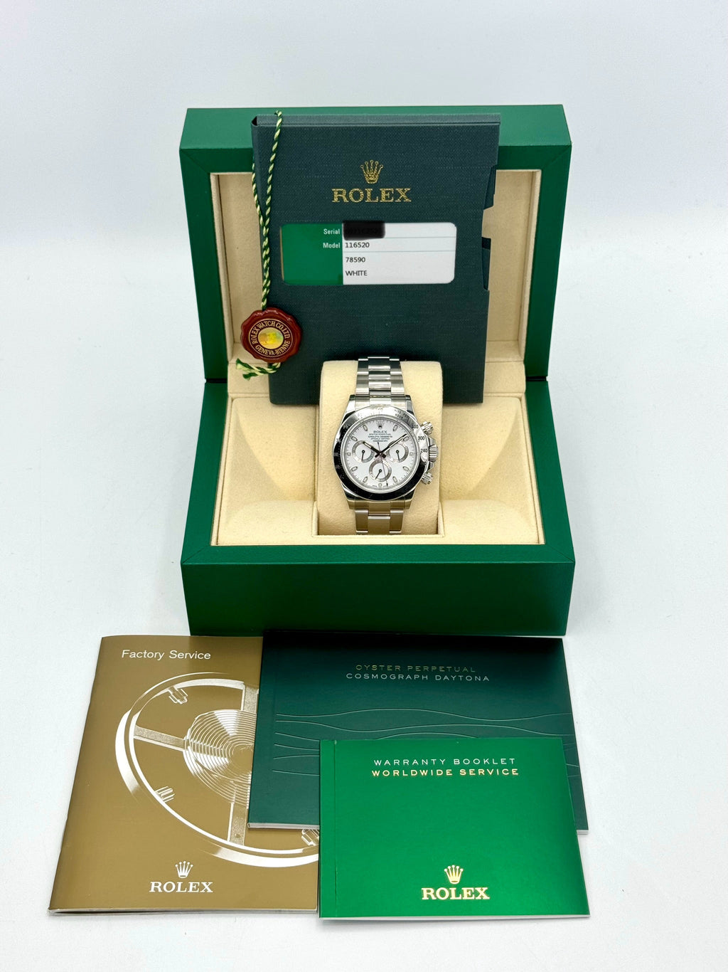 2015 Rolex Daytona 40mm 116520 Stainless Steel White APH Dial
