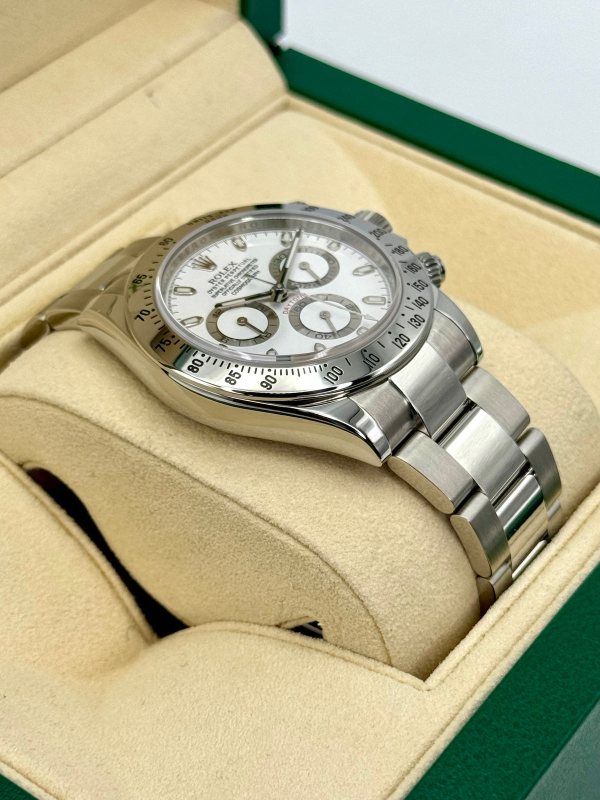 2015 Rolex Daytona 40mm 116520 Stainless Steel White APH Dial