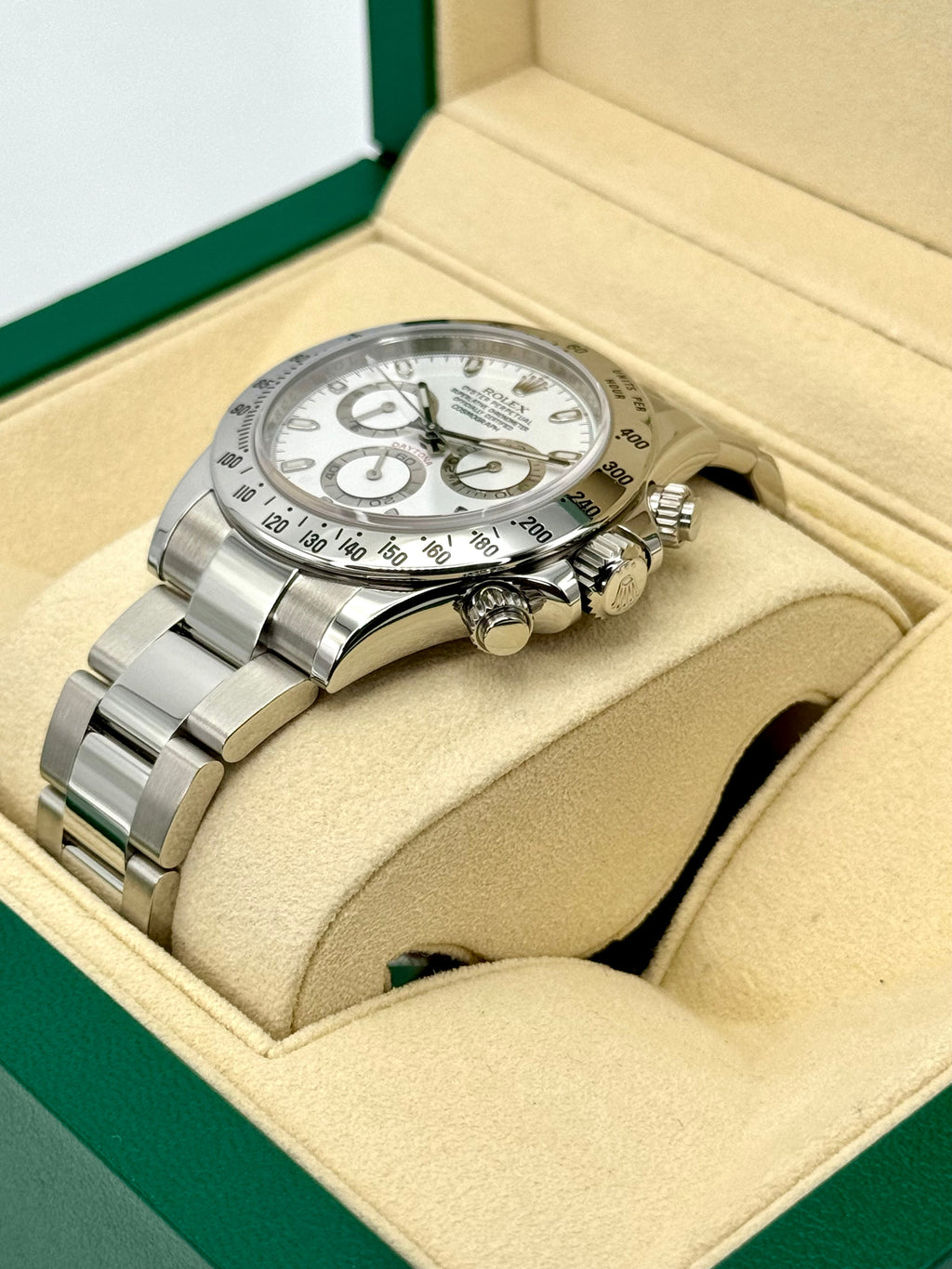 2015 Rolex Daytona 40mm 116520 Stainless Steel White APH Dial