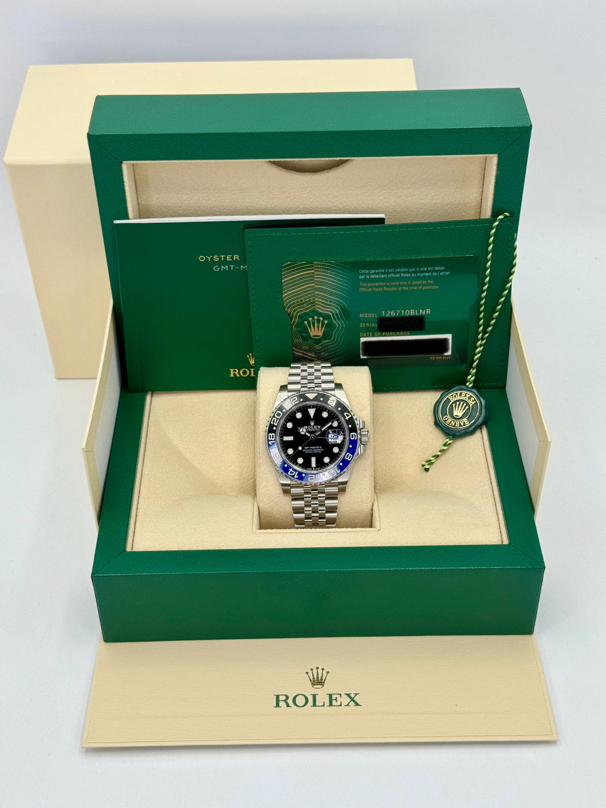 2022 Rolex GMT-Master II "Batgirl" 40mm 126710BLNR Jubilee Black Dial