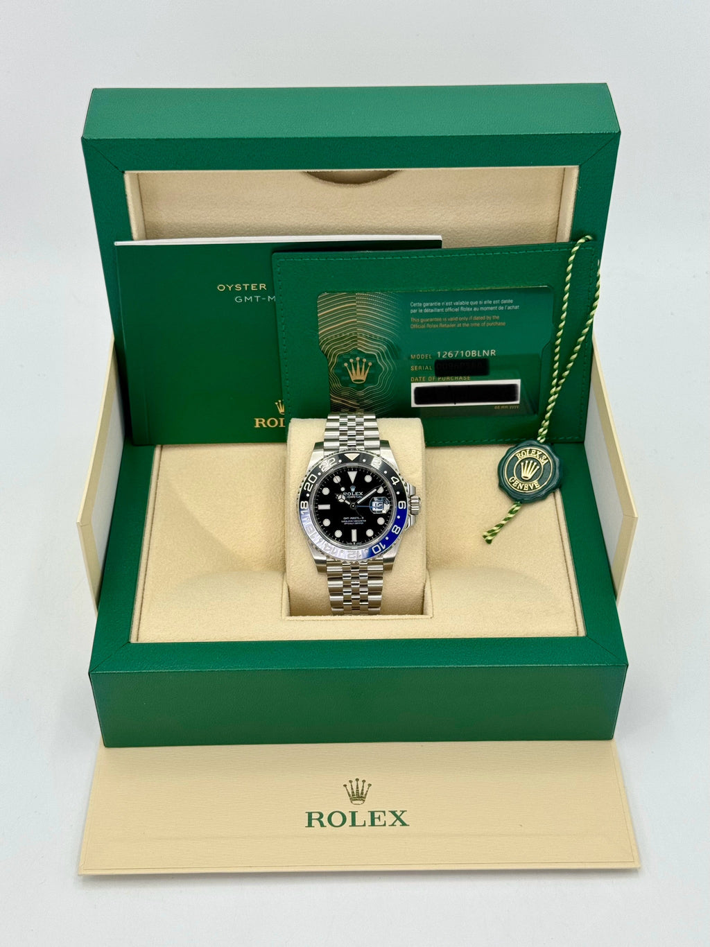 2022 Rolex GMT-Master II "Batgirl" 40mm 126710BLNR Jubilee Black Dial