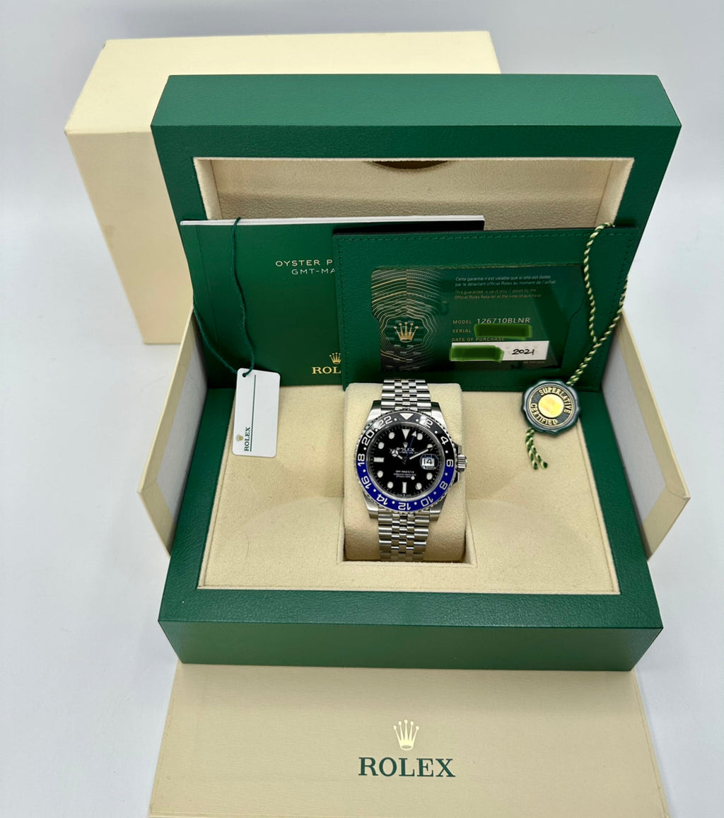 2021 Rolex GMT-Master II "Batgirl" 40mm 126710BLNR Jubilee Black Dial