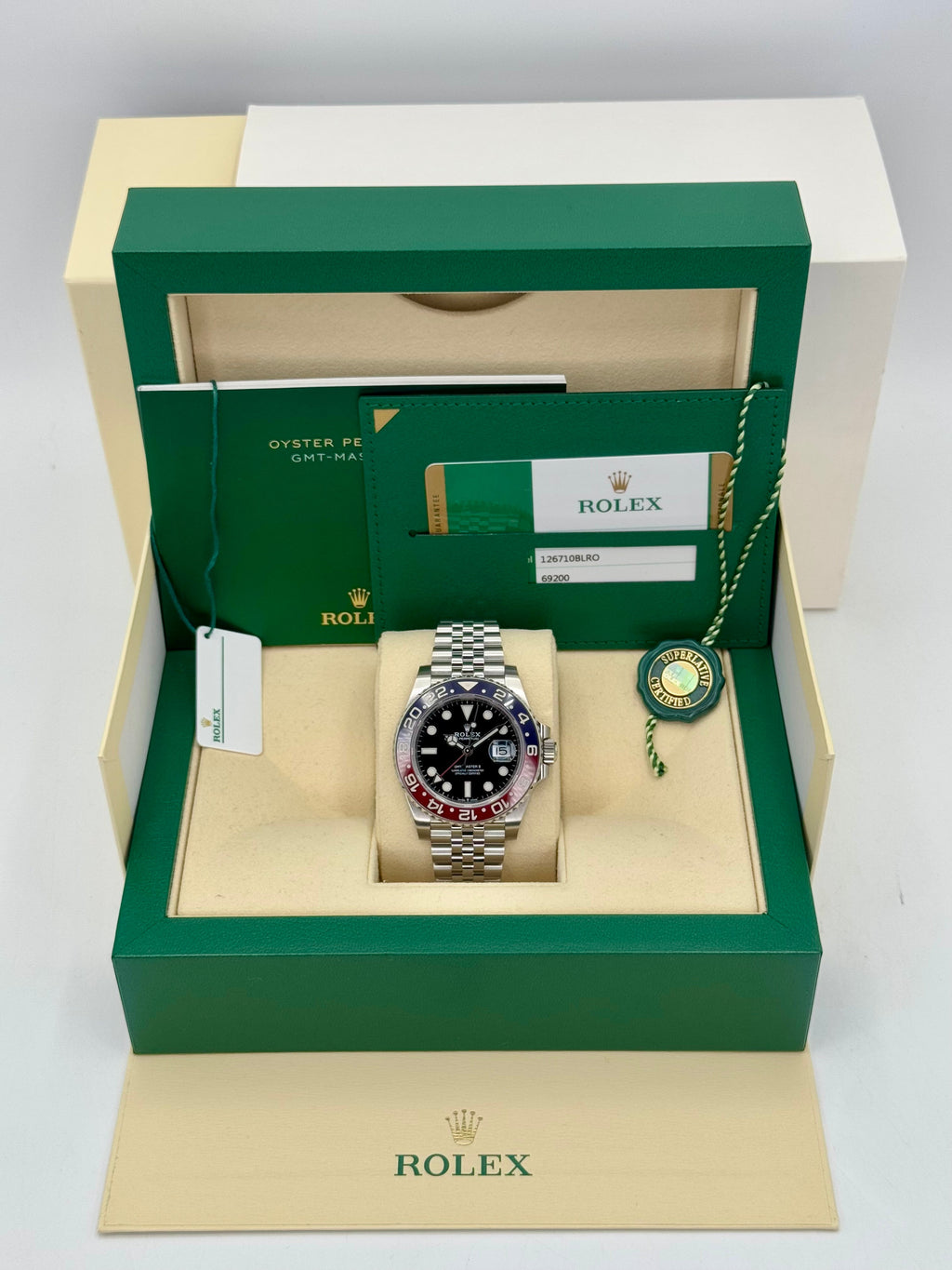 2020 Rolex GMT Master-II "Pepsi" 40mm 126710BLRO Jubilee