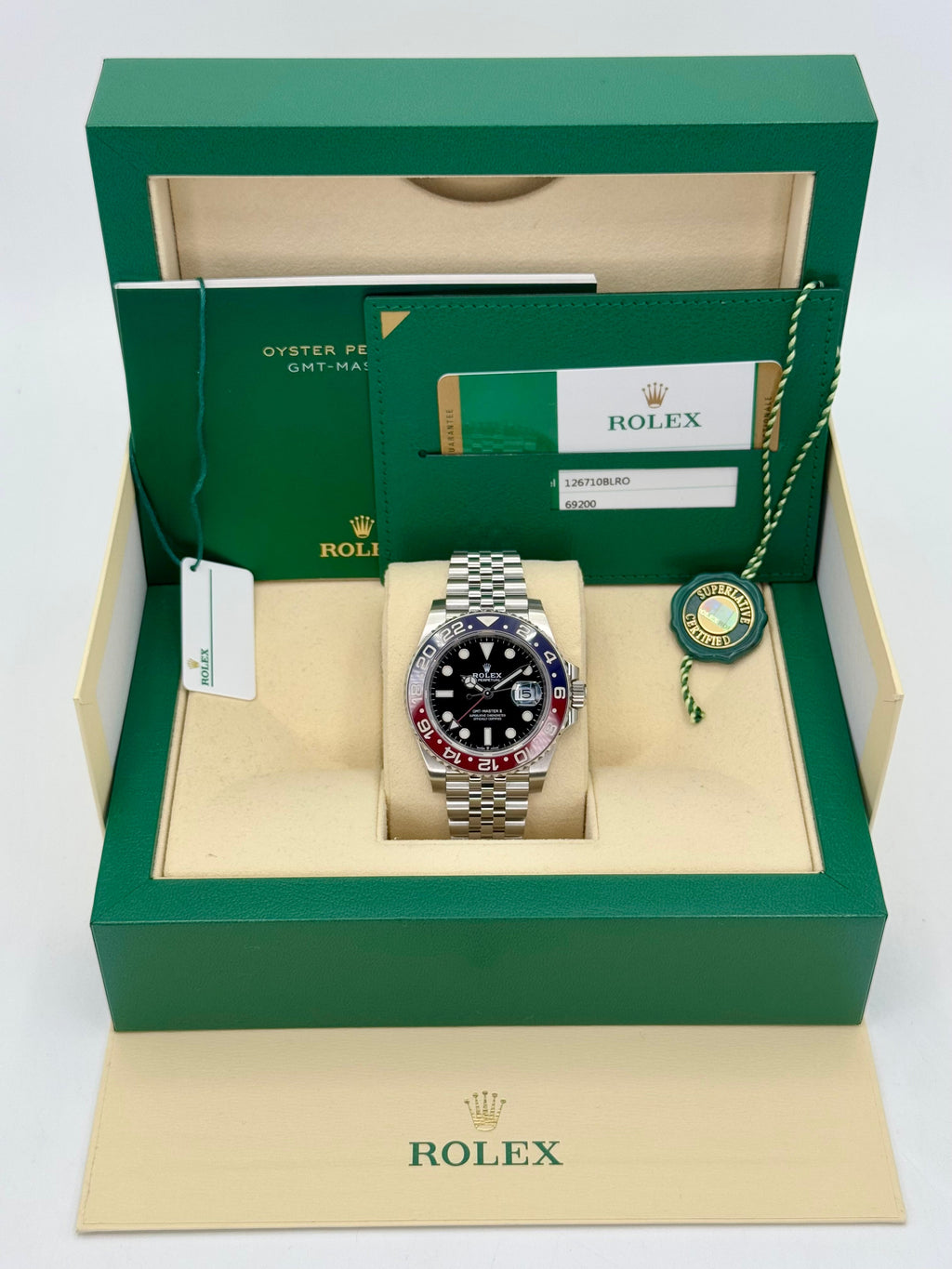 2020 Rolex GMT Master-II "Pepsi" 40mm 126710BLRO Jubilee