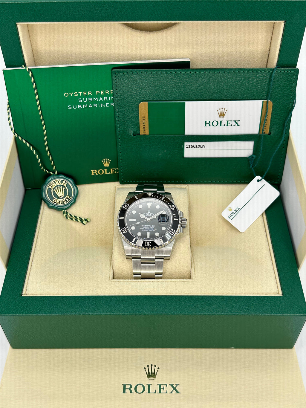 2018 Rolex Submariner 40mm 116610LN Stainless Steel Black Dial