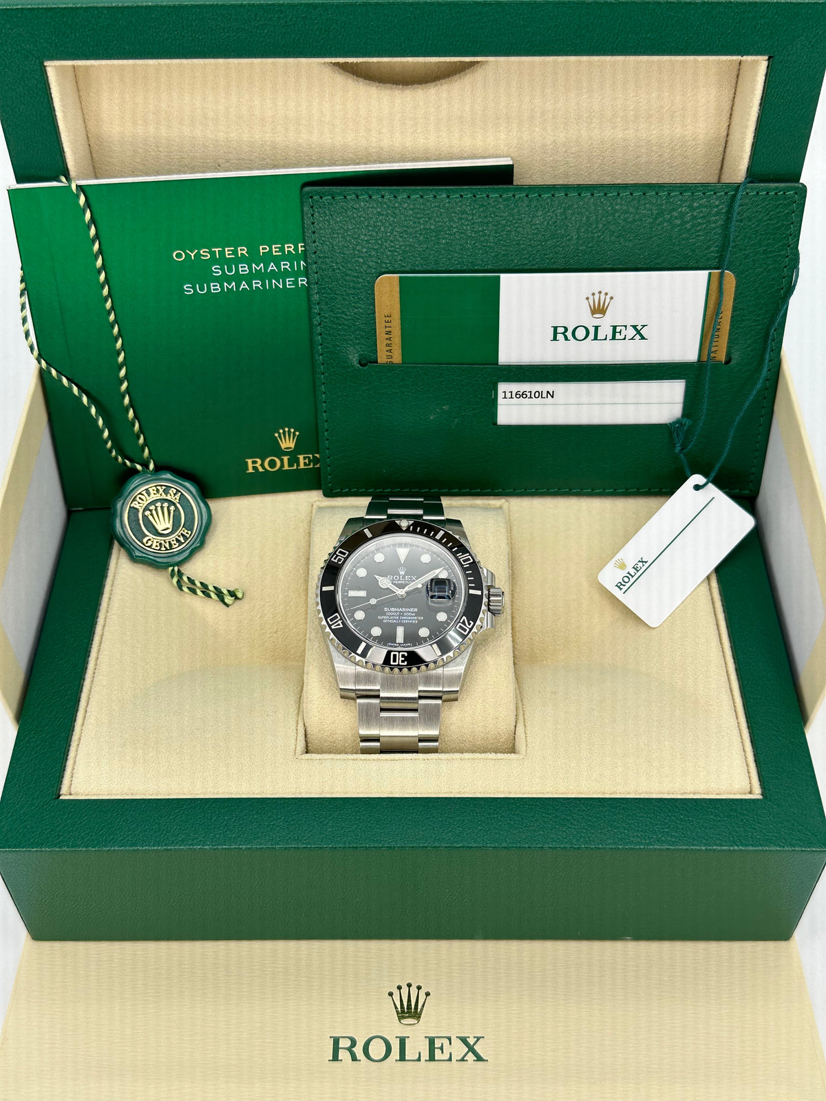 2018 Rolex Submariner 40mm 116610LN Stainless Steel Black Dial