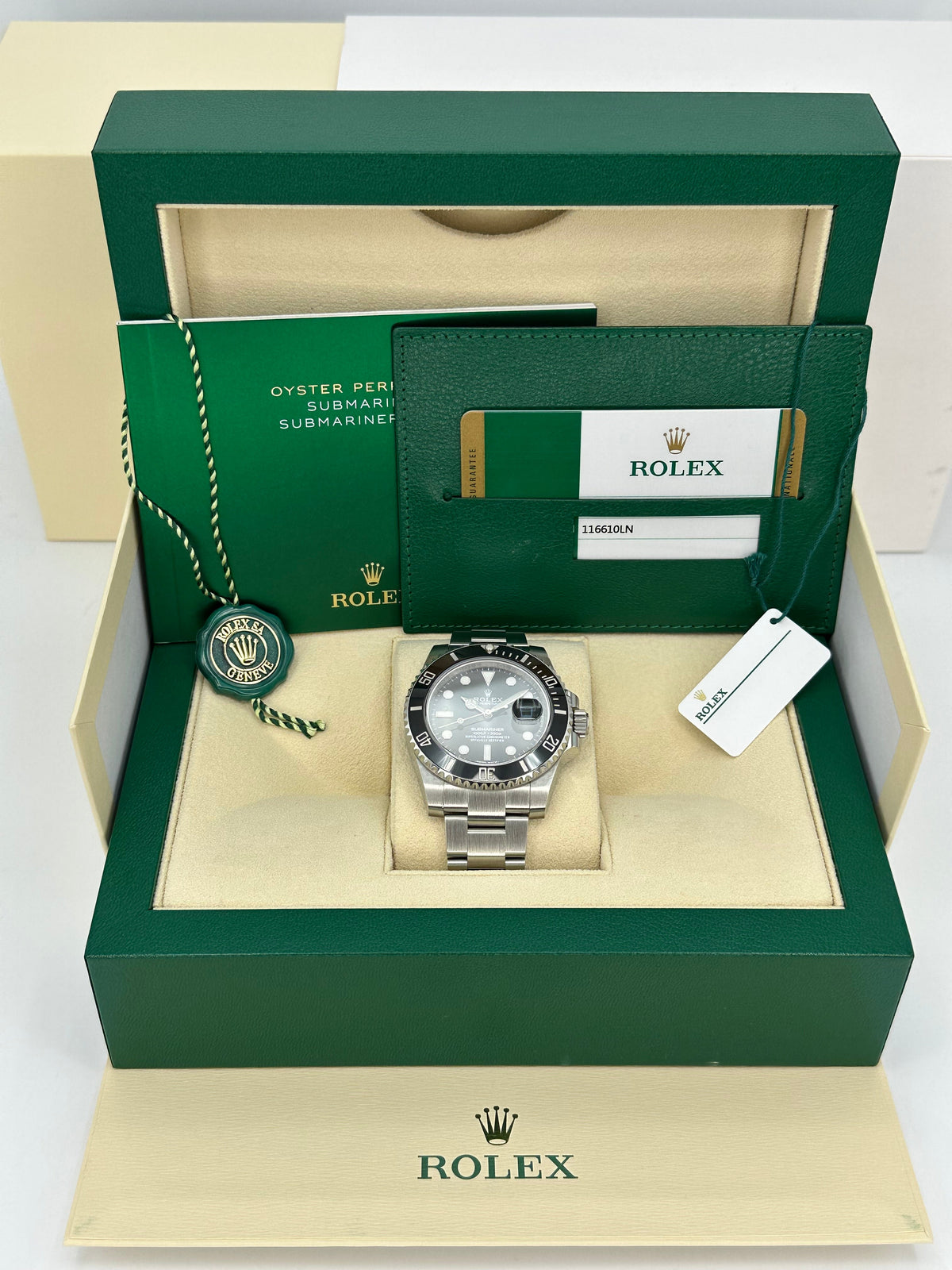 2018 Rolex Submariner 40mm 116610LN Stainless Steel Black Dial