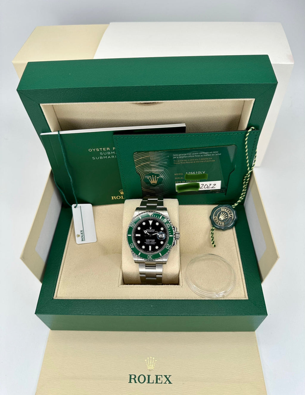 2022 Rolex Submariner “Starbucks” 41mm 126610LV Black Dial