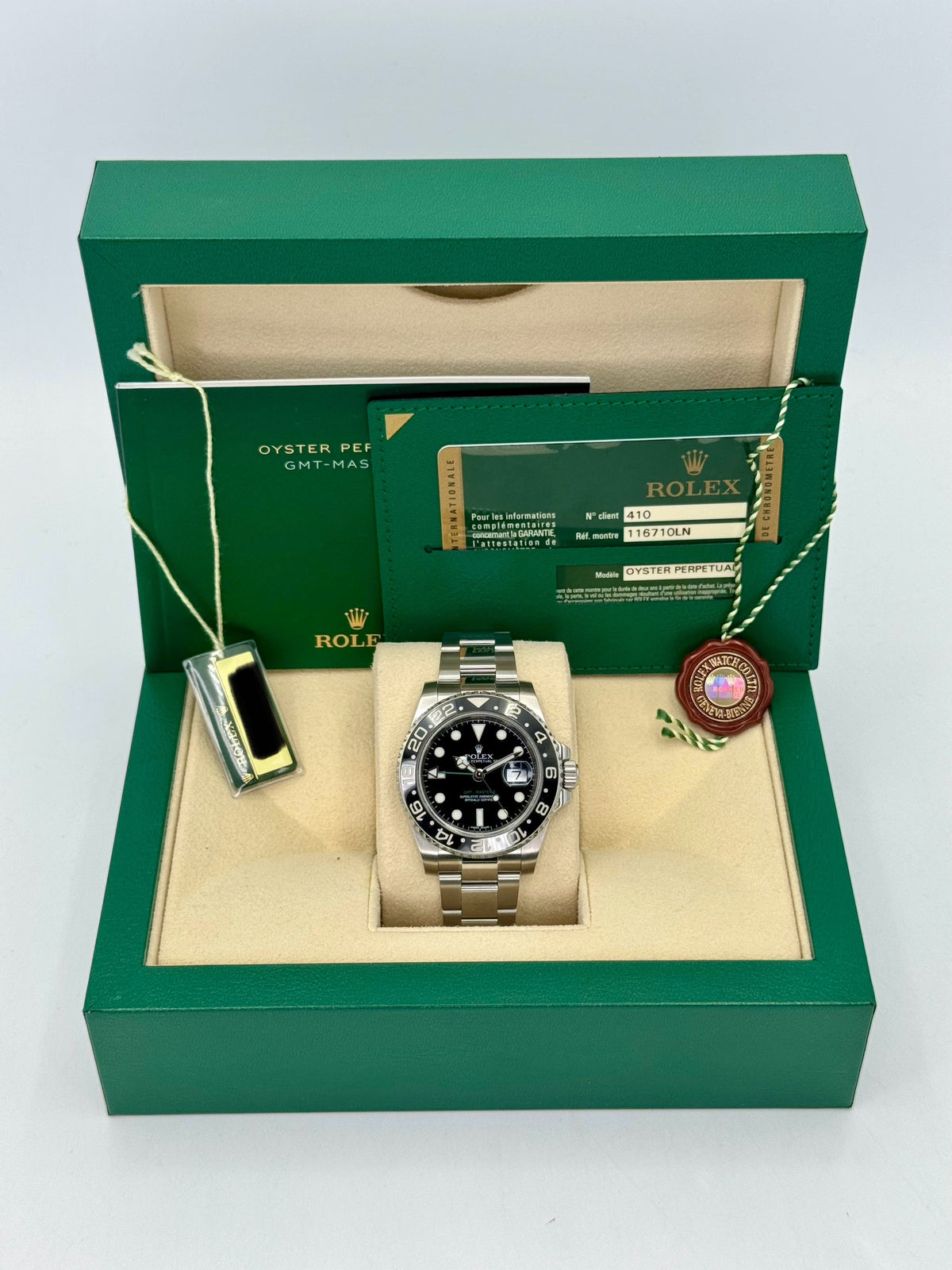 2012 Rolex GMT-Master II 40mm 116710LN Stainless Steel Black Dial