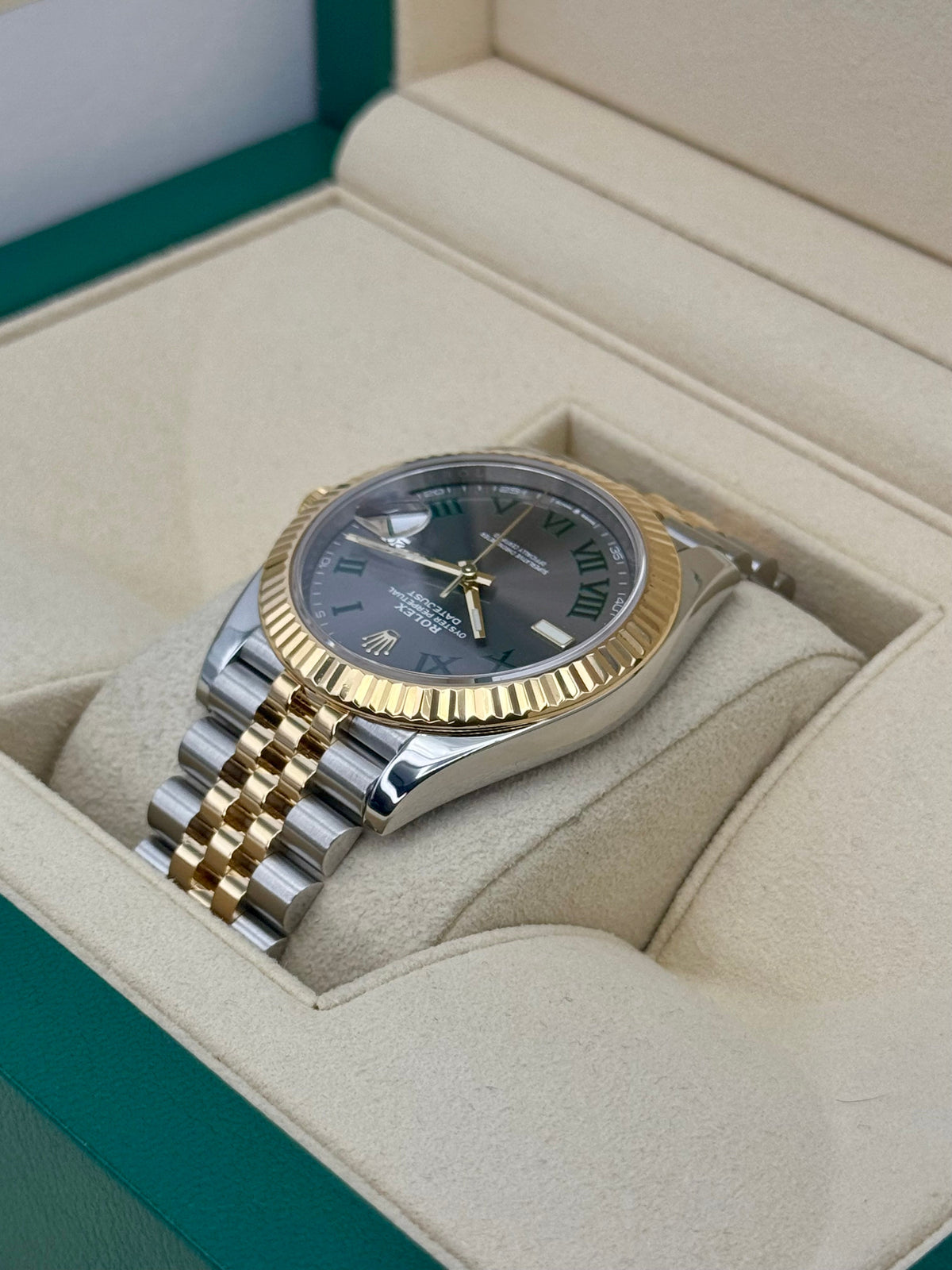 2022 Rolex Datejust 41mm 126333 Two-Tone Jubilee Wimbledon Dial
