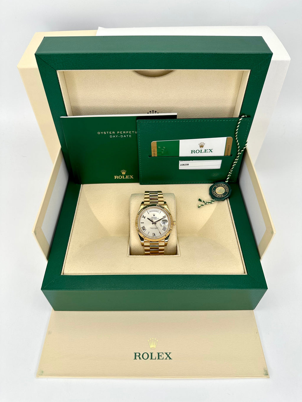 2017 Rolex Day-Date 40mm 228238 Presidential Sundust Dial