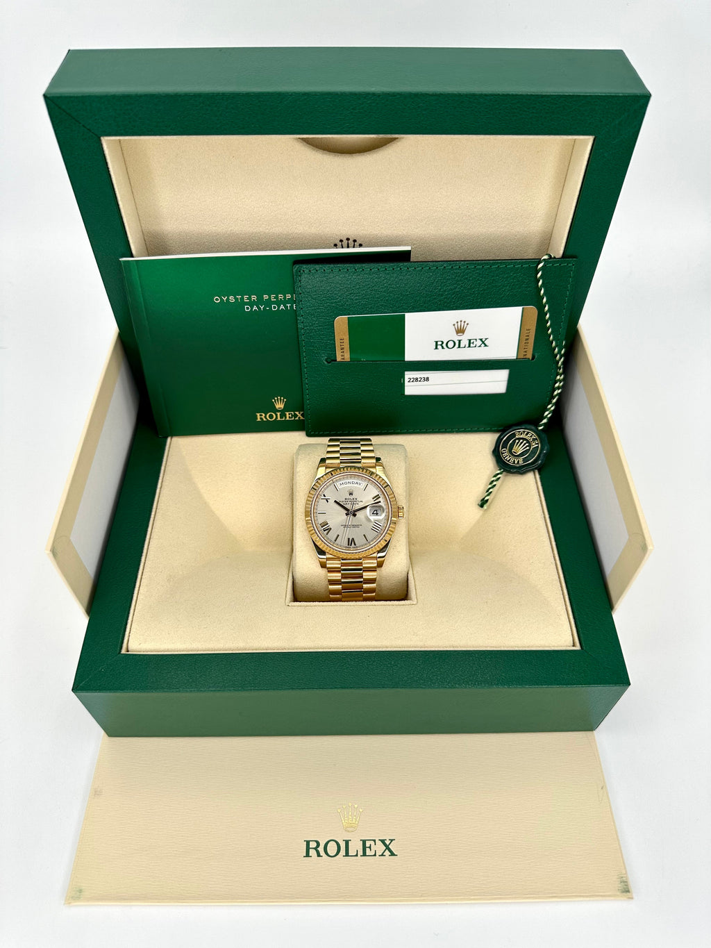 2017 Rolex Day-Date 40mm 228238 Presidential Sundust Dial