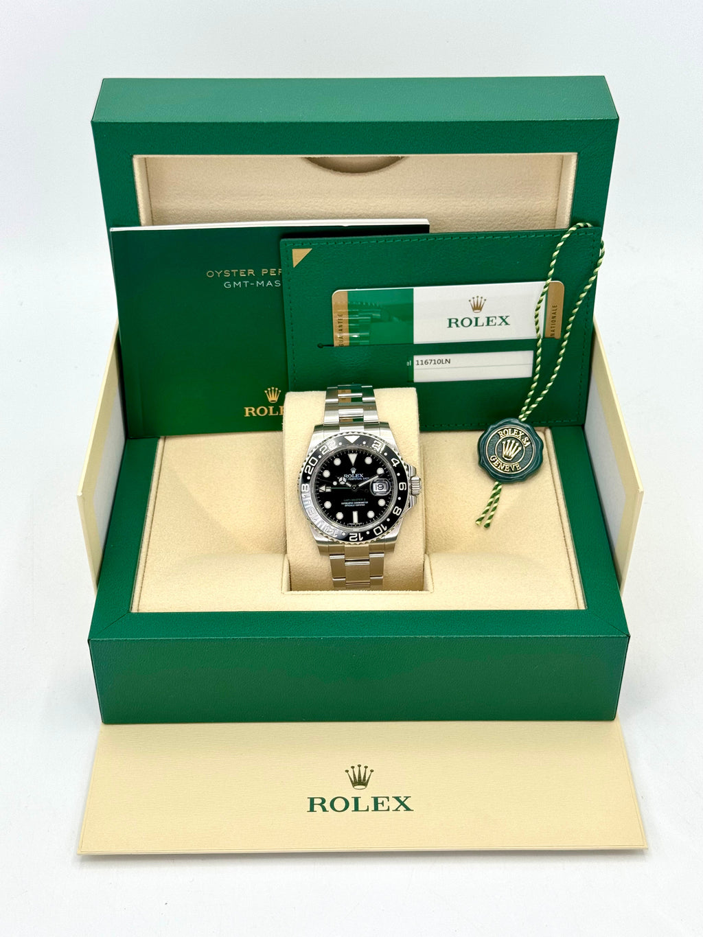 2015 Rolex GMT-Master II 40mm 116710LN Stainless Steel Black Dial