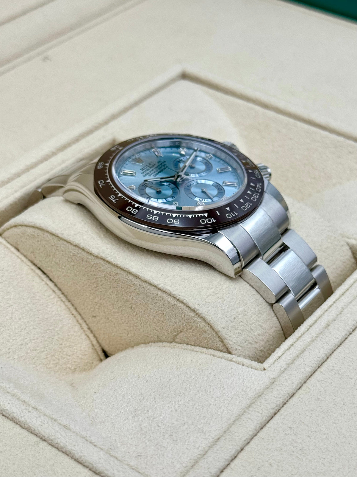 NEW 2023 Rolex Daytona 40mm 116506 Platinum Ice Blue Diamond Dial