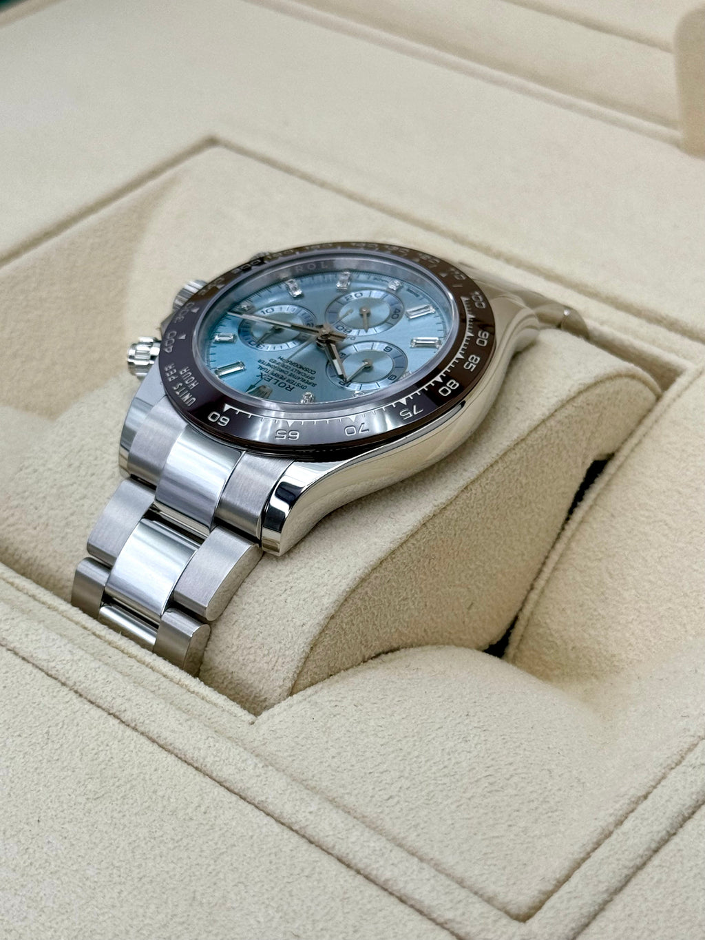 2023 Rolex Daytona 40mm 116506 Platinum Ice Blue Diamond Dial
