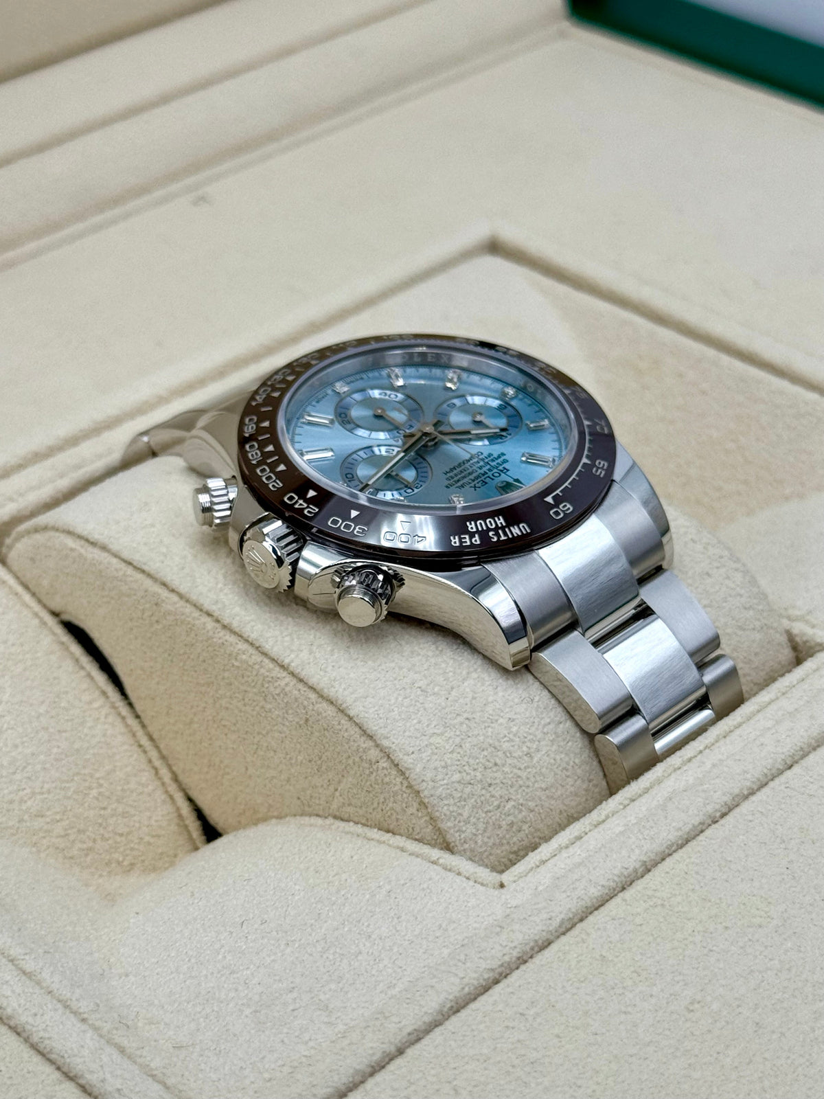 NEW 2023 Rolex Daytona 40mm 116506 Platinum Ice Blue Diamond Dial