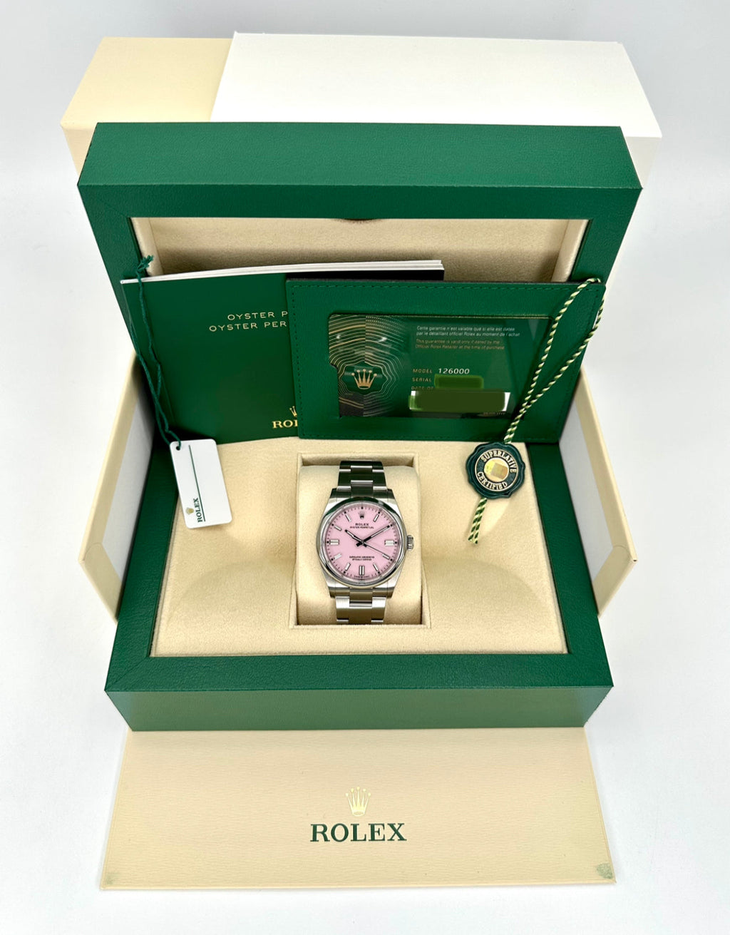 NEW 2025 Rolex Oyster Perpetual 36mm 126000 Candy Pink Dial