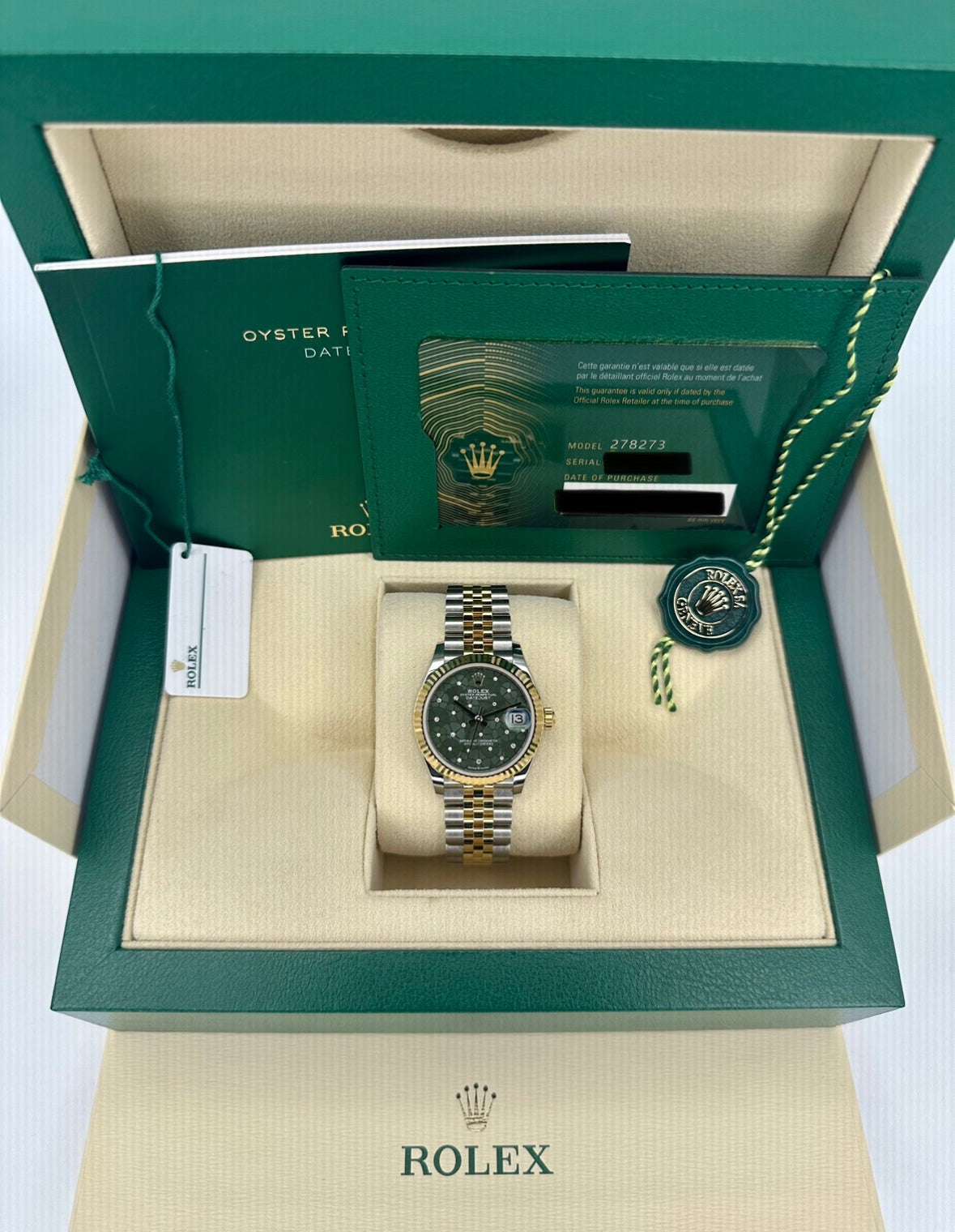 Rolex Lady Datejust 31mm 278273 Two-Tone Floral Motif Dial