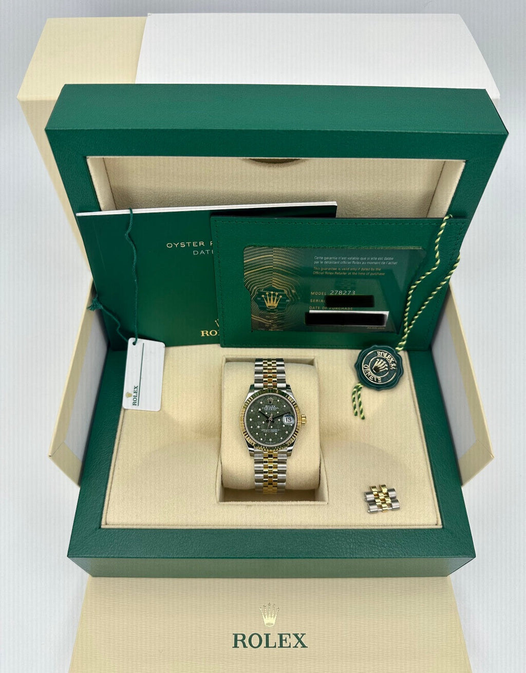 Rolex Lady Datejust 31mm 278273 Two-Tone Floral Motif Dial