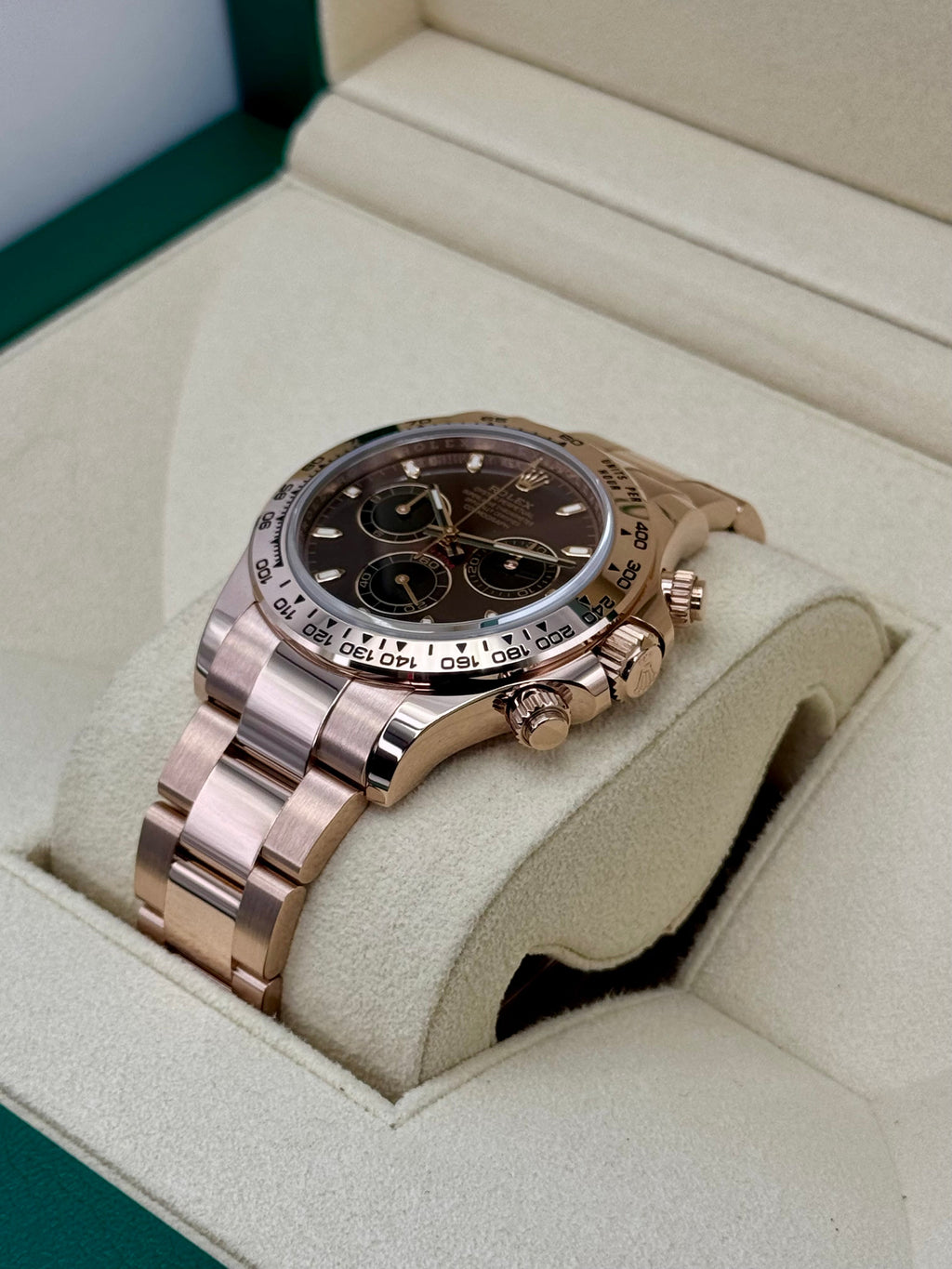 2021 Rolex Daytona 40mm 116505 Rose Gold Chocolate Dial