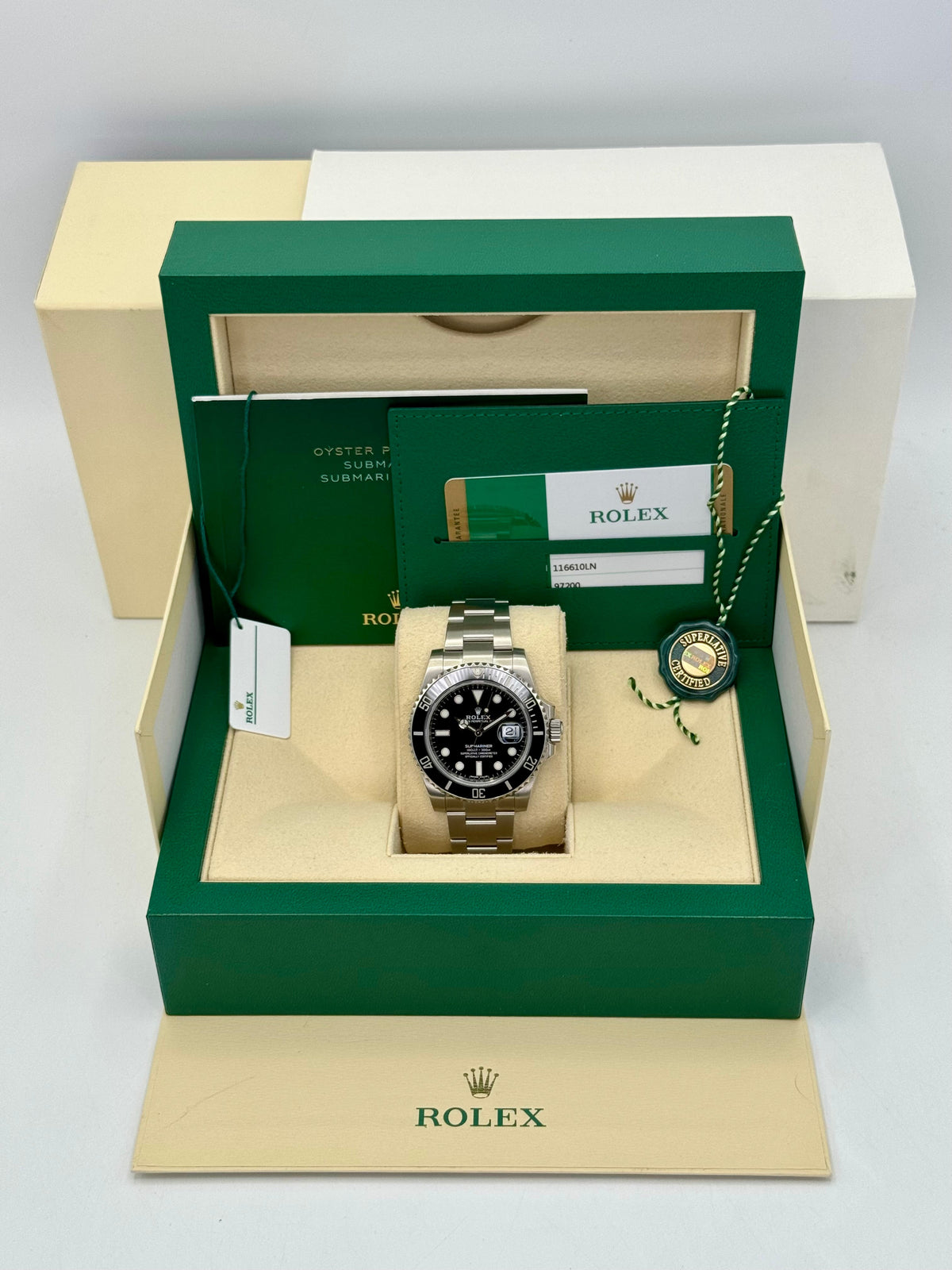 2020 Rolex Submariner 40mm 116610LN Stainless Steel Black Dial
