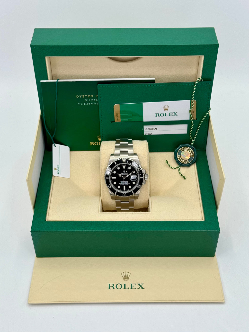 2020 Rolex Submariner 40mm 116610LN Stainless Steel Black Dial