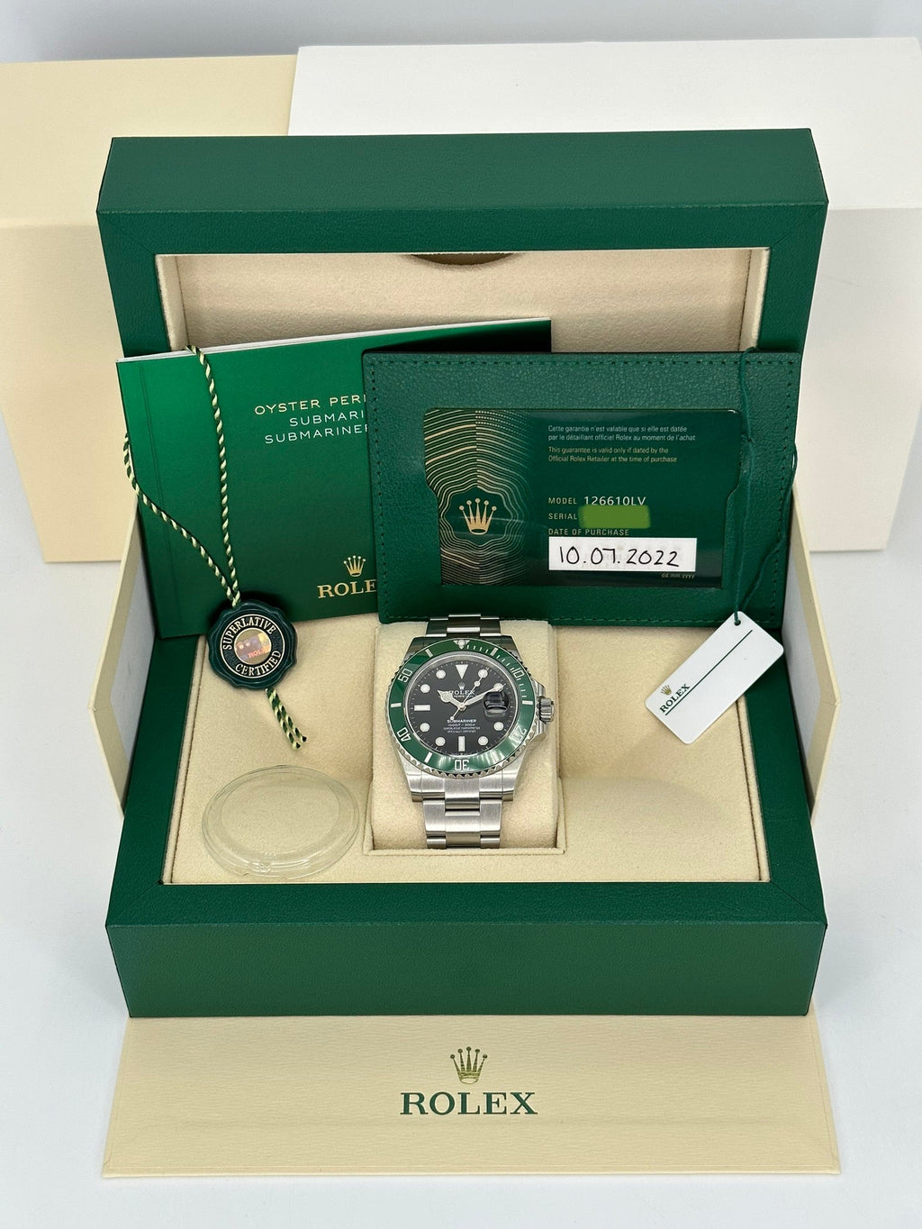 2022 Rolex Submariner "Starbucks" 41mm 126610LV Black Dial