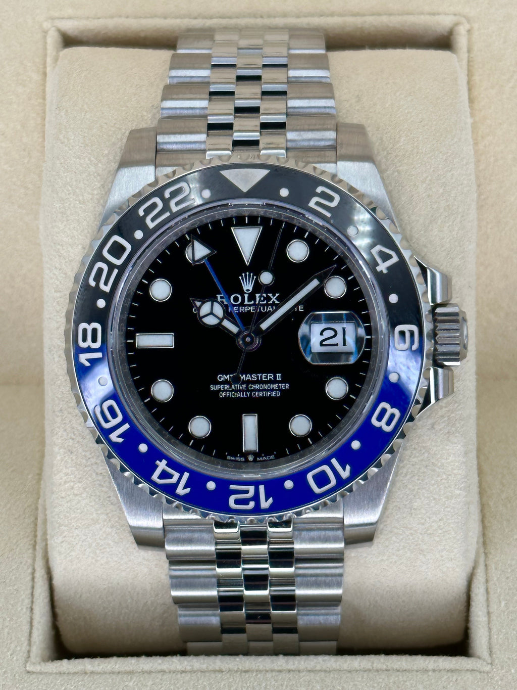 2023 Rolex GMT-Master II "Batgirl" 40mm 126710BLNR Jubilee Black Dial