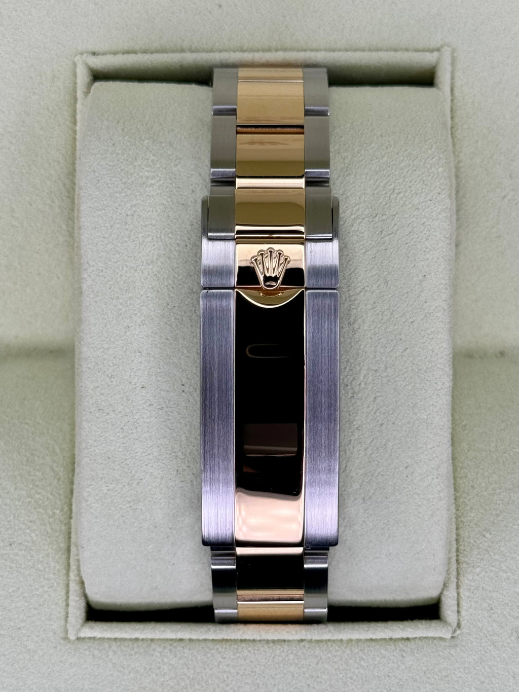 2015 Rolex Submariner 40mm 116613N Two-Tone Black Serti Diamond Dial
