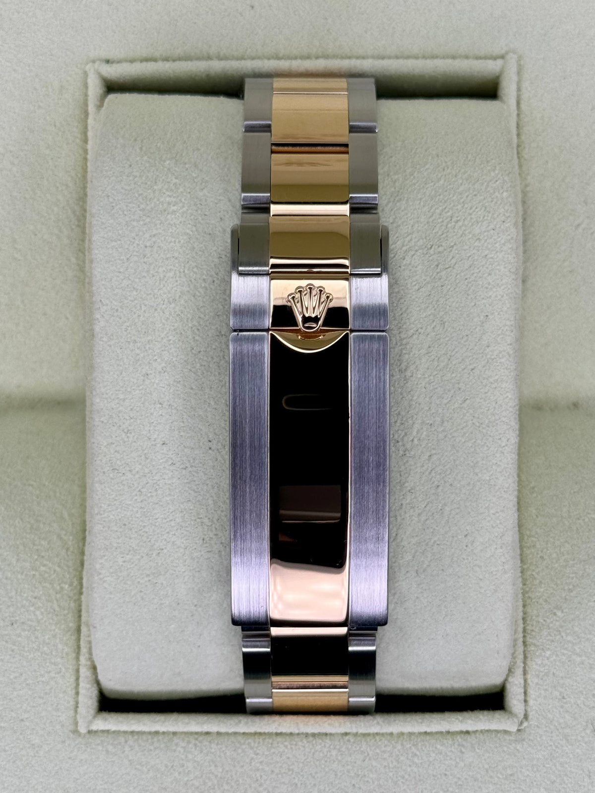 2015 Rolex Submariner 40mm 116613N Two-Tone Black Serti Diamond Dial