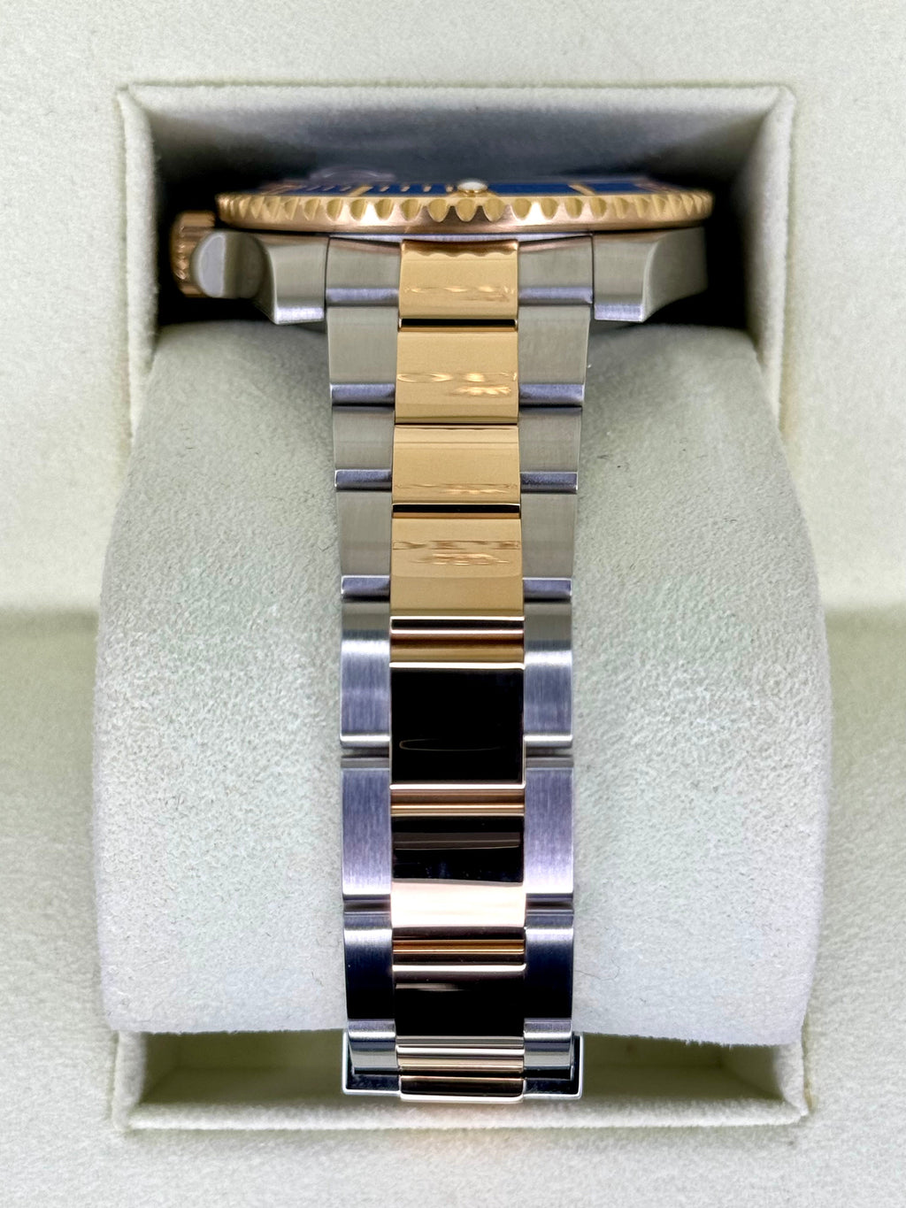 2010 Rolex Submariner "Bluesy" 40mm 116613LB Two-Tone Flat Blue Dial